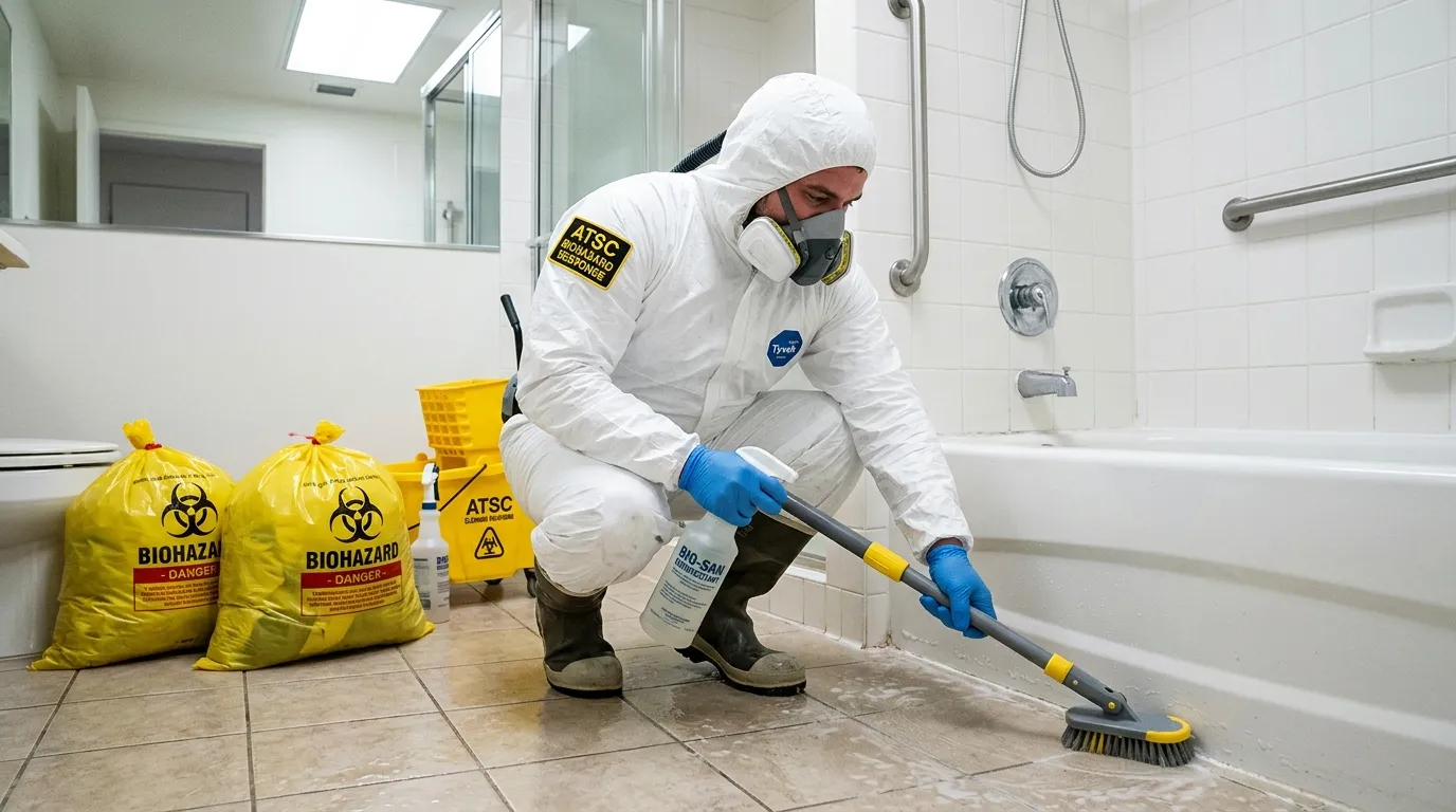 Decontamination equipment deployed for Blood Cleanup in Warwick